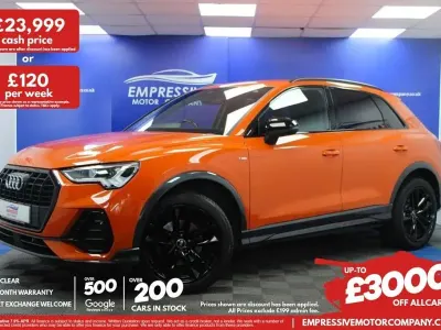 Usado Audi Q3 Black Edition 150 HP (110 kW) 2021 Laranja SUV