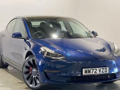 Used Tesla Model 3 Performance 461 kW (627 HP) 2022 Blue Sedan