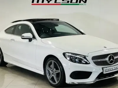 Used Mercedes C250 AMG line 204 HP (150 kW) 2018 White Coupe