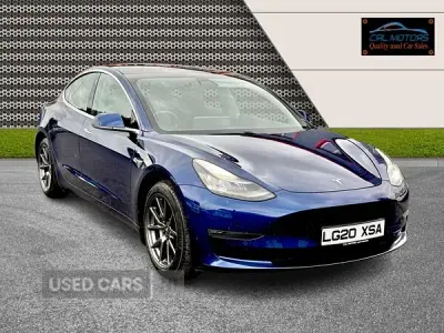 Used Tesla Model 3 Long Range AWD 366 kW (498 HP) 2020 Blue Sedan