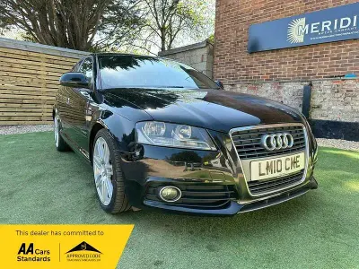 Used Audi A3 S-Line 2010 Black Hatchback