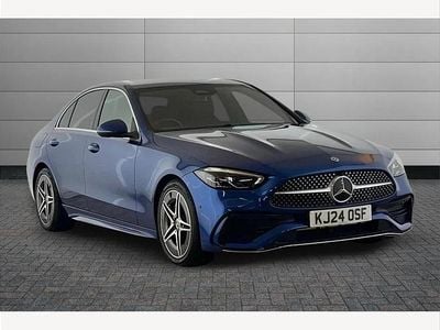 Used Mercedes C200 AMG line 200 HP (147 kW) 2024 Blue Sedan