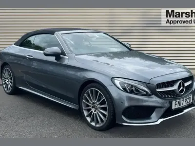 Used Mercedes C220 AMG line 168 HP (123 kW) 2017 Grey Cabriolet