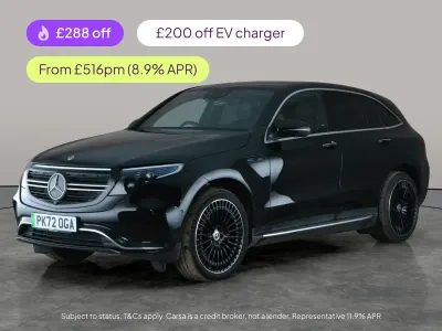 Used Mercedes EQC400 AMG line 300 kW (408 HP) 2022 Black SUV