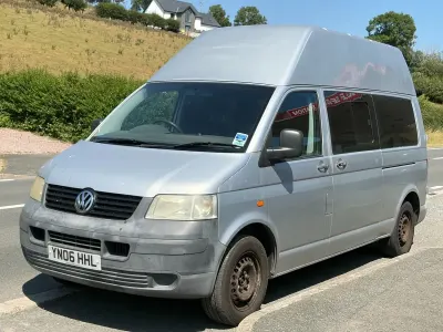 Used VW T5 130 HP (95 kW) 2006 Silver Van