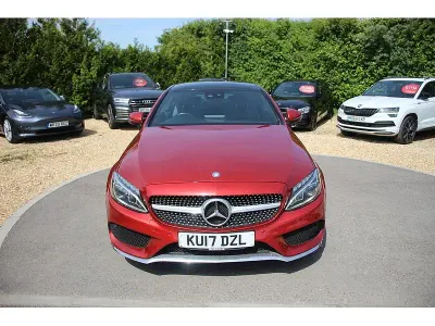 Begagnad Mercedes C250 AMG line 204 HK (150 kW) 2017 Röd Sportkupé