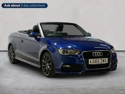 Usado Audi A3 Cabriolet S-Line 180 CV (132 kW) 2015 Azul Descapotable