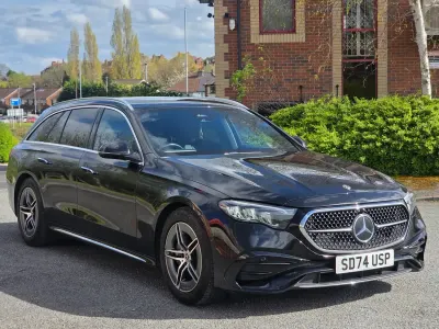 Used Mercedes E220 AMG line 2024 Black Estate