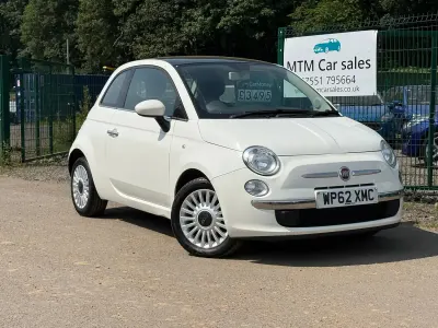 Used Fiat 500 Lounge 69 HP (50 kW) 2013 White Hatchback
