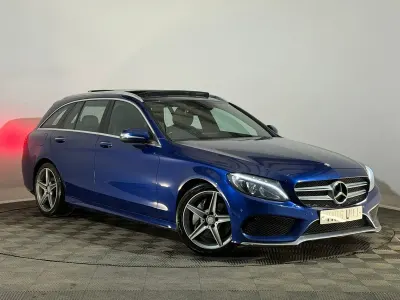 Used Mercedes C300 AMG Line Premium 2015 Blue Estate