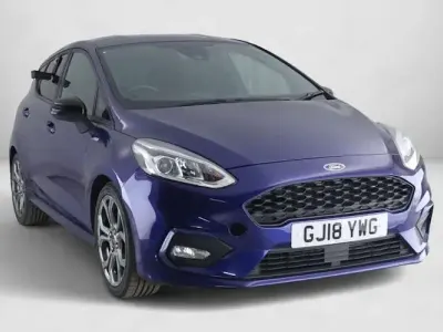 Used Ford Fiesta ST-Line 101 HP (74 kW) 2018 Blue Hatchback