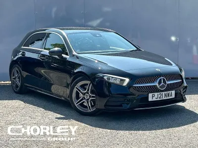 Used Mercedes A220 AMG line 190 HP (139 kW) 2021 Black Hatchback