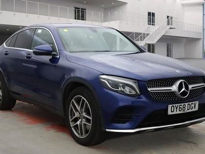 Used Mercedes GLC250 AMG line 211 HP (155 kW) 2018 Blue Coupe