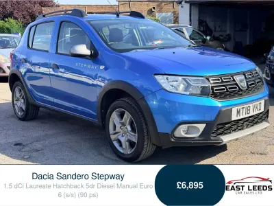 Used Dacia Sandero Lauréate 90 HP (66 kW) 2018 Blue Hatchback