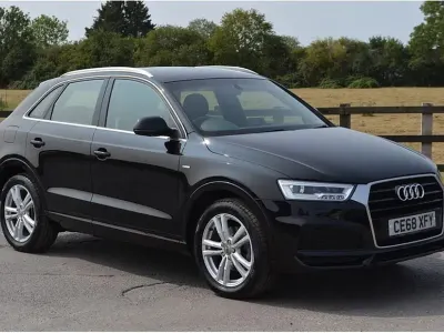 Used Audi Q3 S-Line 150 HP (110 kW) 2018 Black SUV