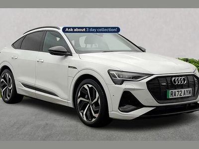 White Used 2023 Audi e-tron Sportback Black Edition SUV | £35,222 (Expensive)
