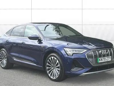Used Audi e-tron Comfort 300 kW (408 HP) 2020 Blue SUV