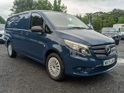 Used Mercedes e-Vito Progressive 85 kW (116 HP) 2021 Blue Van