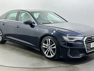 Used Audi A6 S-Line 204 HP (150 kW) 2019 Blue Sedan