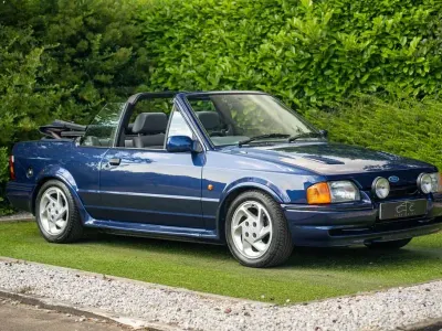 Used Ford Escort Cabriolet Convertible 1990 Blue Cabriolet