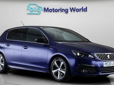 Used Peugeot 308 GT-line 131 HP (96 kW) 2020 Blue Hatchback