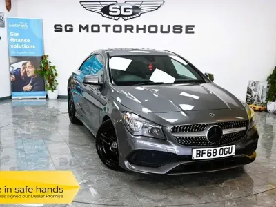 Used Mercedes CLA180 AMG line 122 HP (89 kW) 2018 Grey Coupe