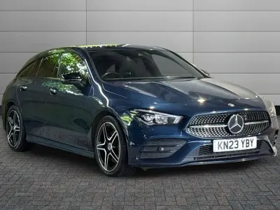 Used Mercedes CLA200 AMG Line Premium 161 HP (118 kW) 2023 Denim blue Estate