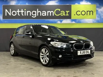 Używany BMW 118 Sport Line 136 KM (100 kW) 2018 Czarny Hatchback