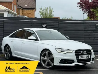 Begagnad Audi A6 Black Edition 2013 Vit Sedan