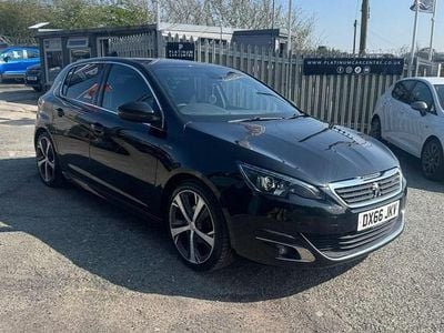 Used Peugeot 308 GT-line 130 HP (95 kW) 2016 Black Hatchback