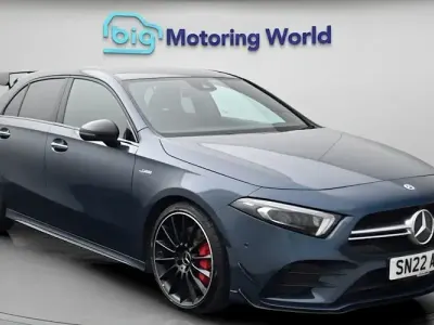 Used Mercedes A35 AMG Premium Plus 306 HP (225 kW) 2022 Blue Hatchback