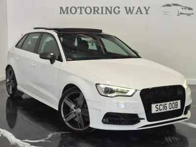 Used Audi S3 Sportback Design 300 HP (220 kW) 2016 White Hatchback
