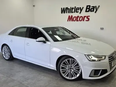 Used Audi A4 S-Line 245 HP (180 kW) 2019 White Sedan