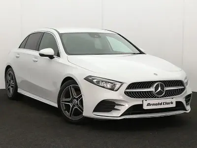 Used Mercedes A200 AMG line 163 HP (119 kW) 2020 White Hatchback