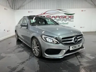 Używany Mercedes C220 AMG Line Premium 170 KM (125 kW) 2016 Srebrny Sedan/Limuzyna