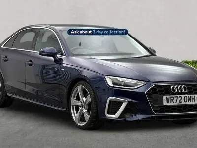 Used Audi A4 S-Line 163 HP (119 kW) 2022 Blue Sedan