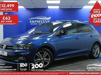 Blue Used 2019 VW Polo R-line Hatchback | £12,499 (Fair price)