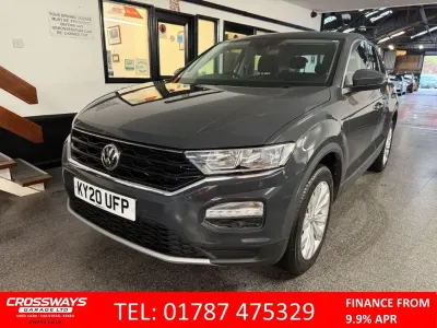 Usado VW T-Roc SE 115 HP (84 kW) 2020 Cinzento SUV