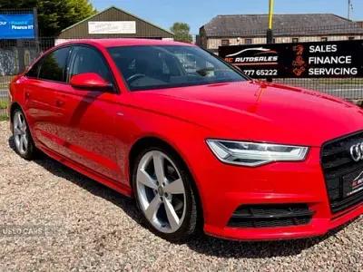 Used Audi A6 S-Line 190 HP (139 kW) 2018 Red Sedan