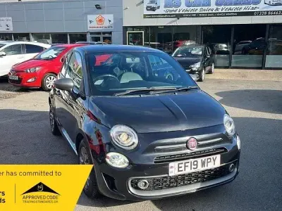 Käytetty Fiat 500S S 2019 Musta Viistoperä