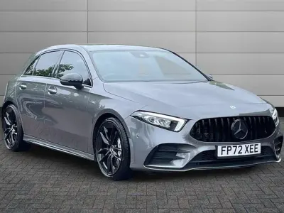 Used Mercedes A35 AMG Premium 306 HP (225 kW) 2022 Mountain grey Hatchback
