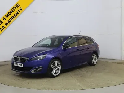 Used Peugeot 308 GT-line 150 HP (110 kW) 2015 Blue Estate
