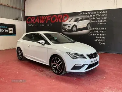 Used Seat Leon FR 184 HP (135 kW) 2018 White Hatchback