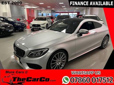 Begagnad Mercedes C220 AMG line 2017 Silver Sportkupé