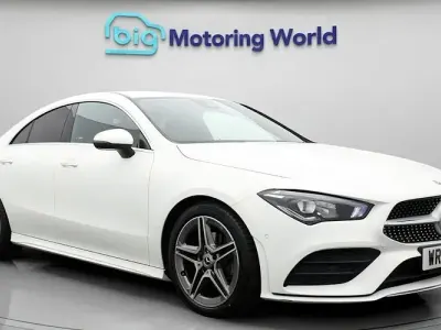 Used Mercedes CLA180 AMG line 136 HP (100 kW) 2022 White Coupe