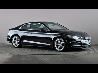 Used Audi A5 S-Line 190 HP (139 kW) 2018 Black Coupe