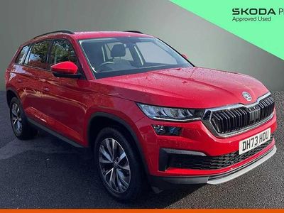 Velvet red metallic Used 2023 Skoda Kodiaq SE Drive SUV | £25,500 (Good price)