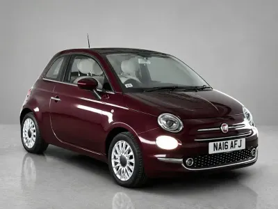 Used Fiat 500 Lounge 69 HP (50 kW) 2016 Red Hatchback
