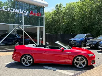 Used Audi A5 Cabriolet S-Line 190 HP (139 kW) 2019 Red Cabriolet