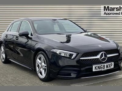 Used Mercedes A250 AMG line 224 HP (164 kW) 2018 Black Hatchback